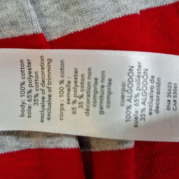 NEW! Toddler Striped Santa Christmas Footed Pajama Set, Red/Green - Carter's 12M - Picture 10 of 10